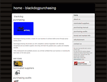 Tablet Screenshot of blackdogpurchasing.co.uk